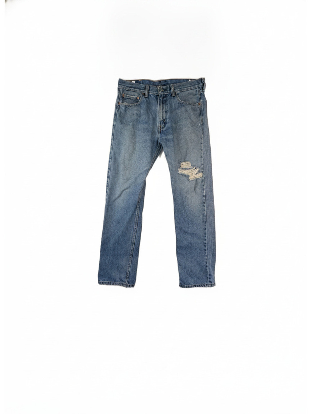 Levi's 505 Regular Fit Retro Blue Jeans W33 L32